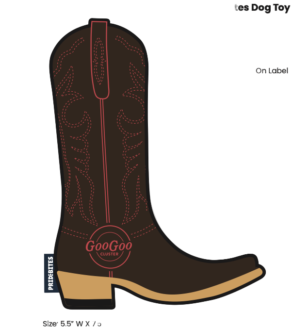 Cowboy Boot Dog Toy